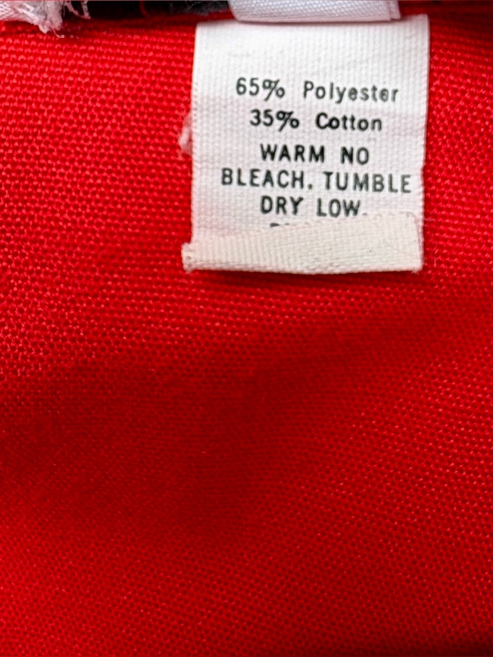 Vintage Orvis Vibrant Red Cotton A-Line Skirt wraparound Large Made in USA - Picture 6 of 8